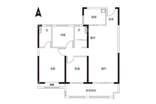 碧桂园·天钻124㎡ 3室2厅2卫1厨