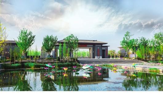 恒大潘安湖生态小镇景区实景图