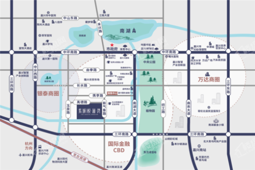紫城悦澜湾交通图