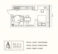 龙创新世纪A-建面40.31㎡-一居-1室1厅1卫-40.3㎡