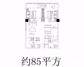 85平