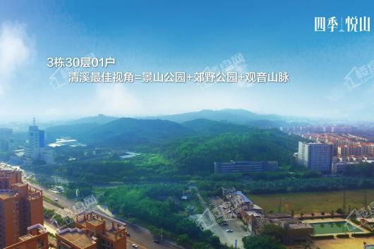 四季悦山3栋视野景观图