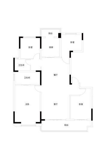 领航·星宸户型 4室2厅2卫1厨