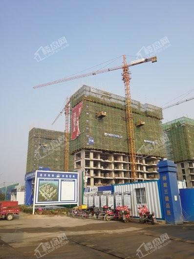 蓝光雍锦锦湖商铺临街楼栋工程进展