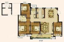 中海寰宇天下退台洋房4-5F131平 4室2厅2卫1厨