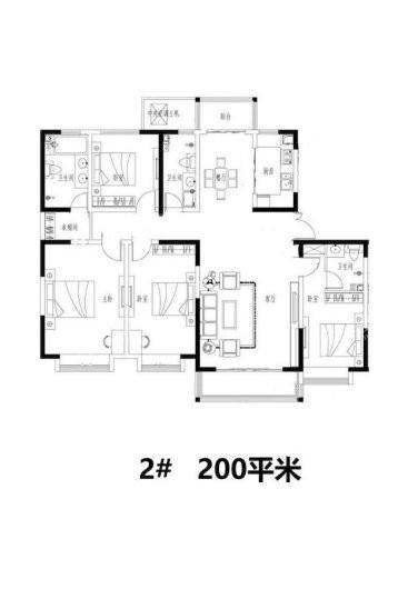 颐和嘉苑2#楼 4室2厅2卫1厨