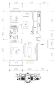 桐城新林苑E1' 3室2厅1卫1厨