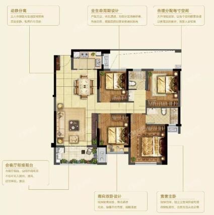 112㎡B3户型示意图