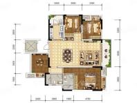 E户型， 4室2厅2卫2厨， 建筑面积约140.00平米