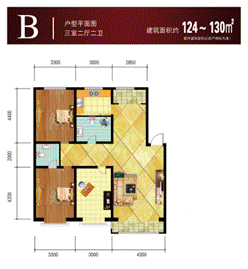 盛世御景124平3室2厅2卫