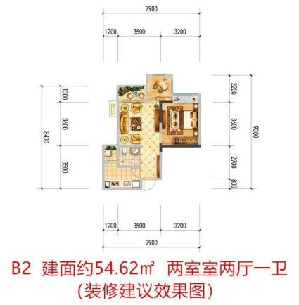 中央华府B2户型图