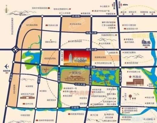 桂林金茂中心位置图