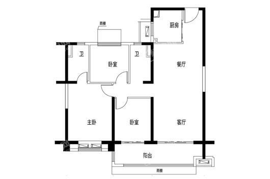 邳州碧桂园123㎡ 3室2厅2卫1厨