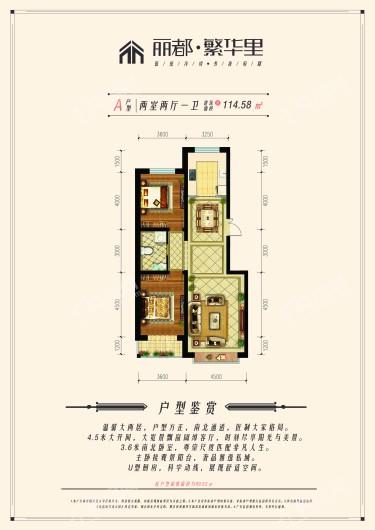 丽都繁华里两室两厅一厨一卫 2室2厅1卫1厨