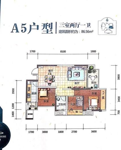 江岚岸A5户型图