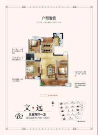 沁雅大成天下B2文远户型图109-120㎡