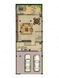 180平户型 4室2厅4卫 地下