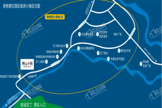 神山小院交通图