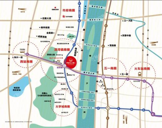 湖湘中心·樾山位置图