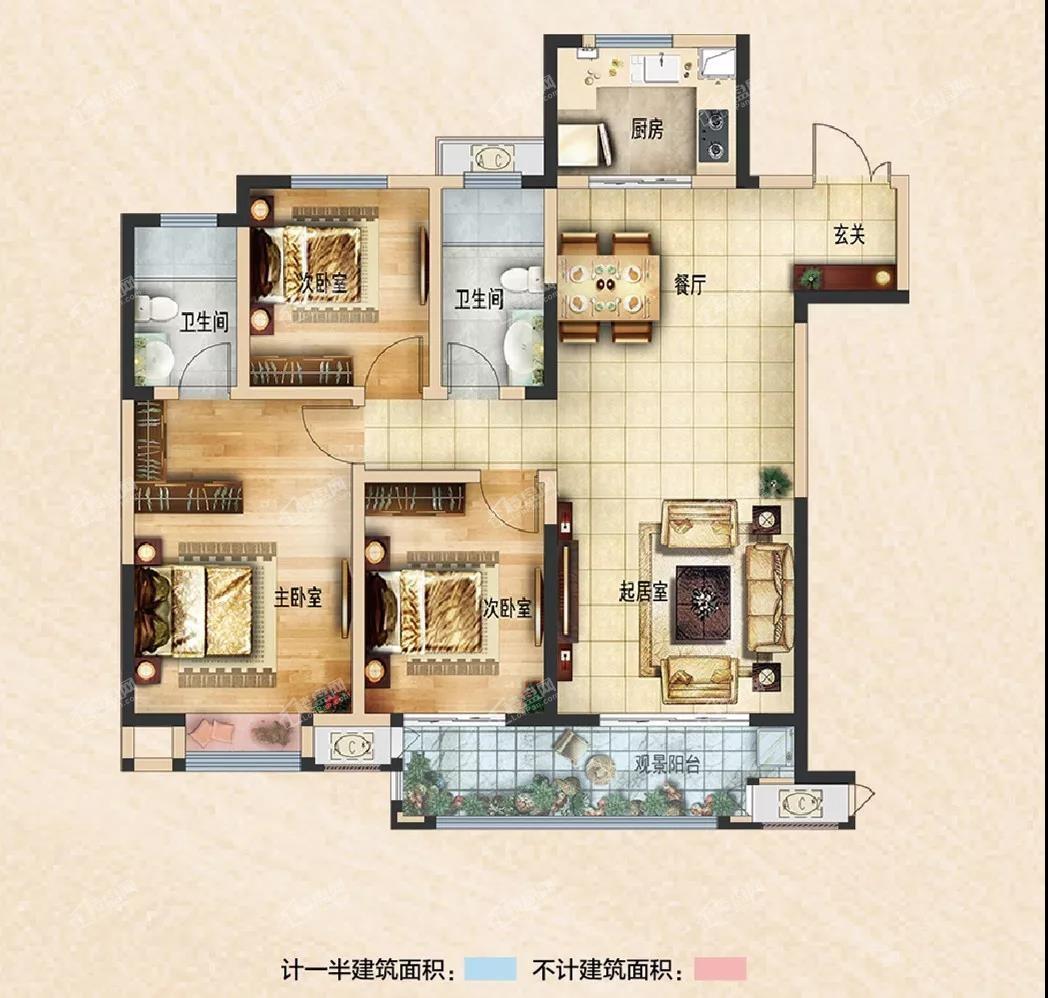 日照吾悦华府户型图图片