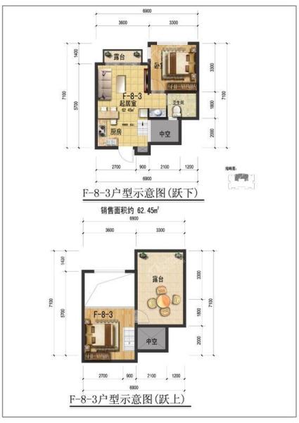 F-8-3户型示意图