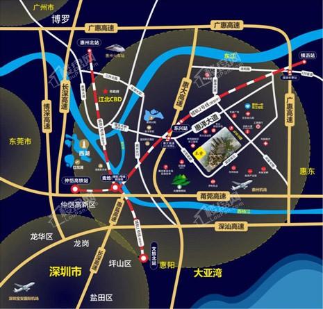 中惠玥园位置图