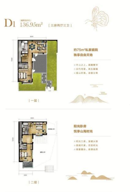 醉花郡叠院D1户型