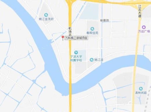 万科·滨河道位置图