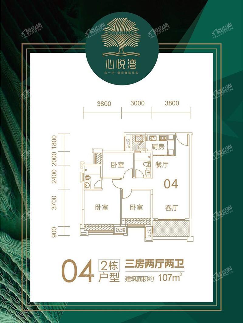 心悦湾2栋04户型图