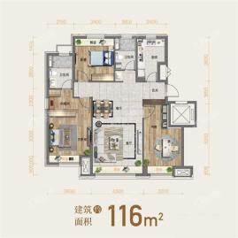 保利堂悦116平户型