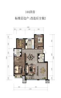 龙湖双珑原著_01-144标准层边户改造后2(Y31-一单元0201)_副本