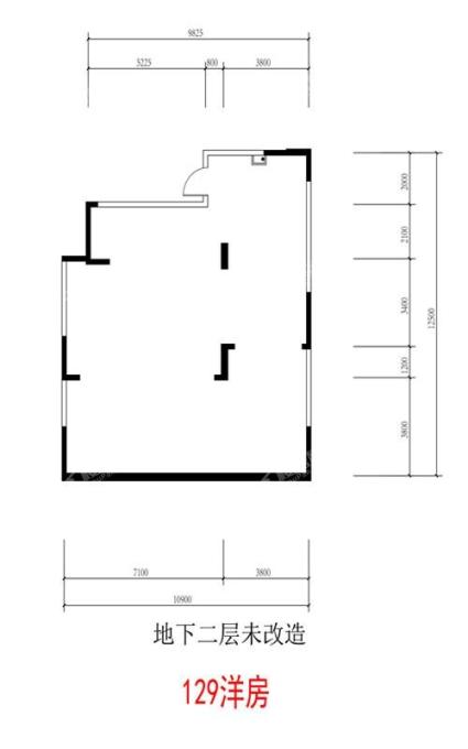 龙湖双珑原著_129洋房首层中间户地下二层：未改造(Y31-二单元0101)