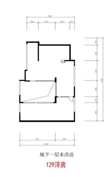 龙湖双珑原著_129洋房首层中间户地下一层：未改造(Y31-二单元0101)