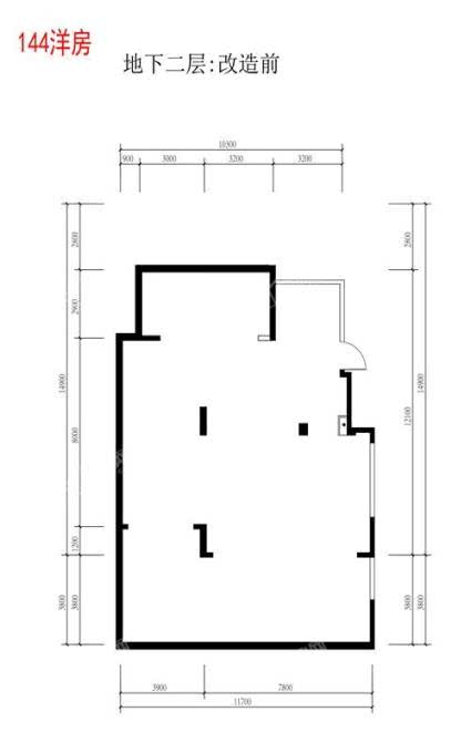 龙湖双珑原著_144洋房边户地下二层：改造前(Y31-一单元0101_副本