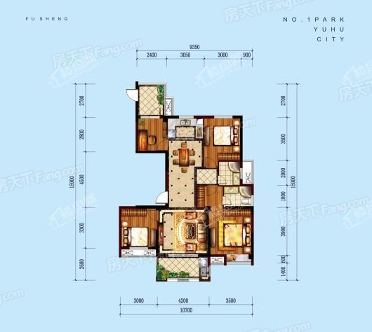 公园道B区御湖P 4室2厅2卫1厨