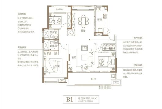 华源翠湖湾B1 3室2厅2卫1厨