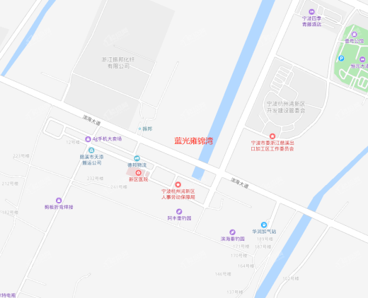 杭州湾蓝光雍锦湾位置图