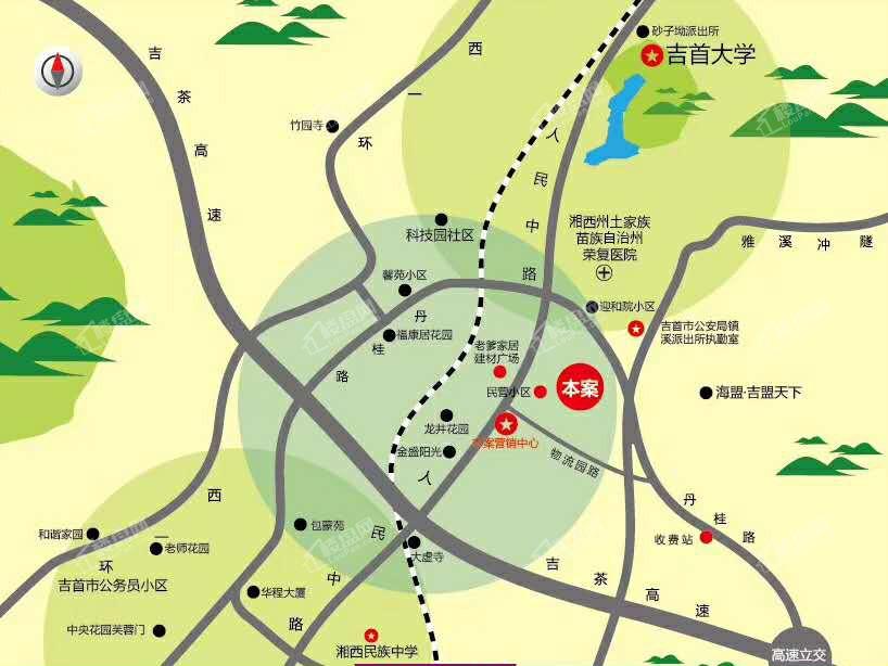吉首雅溪国际商贸城区位图