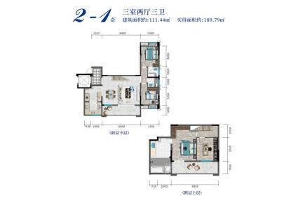 龙腾·通江府2-1奇户型