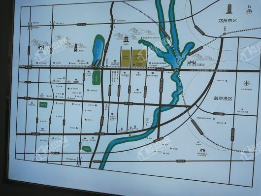 亚新溱水府展厅区位规划图展示实景