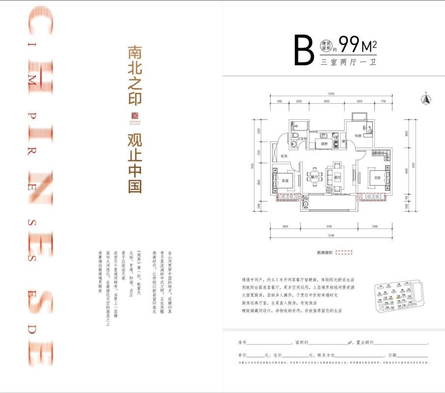 金鹏99城市广场B户型