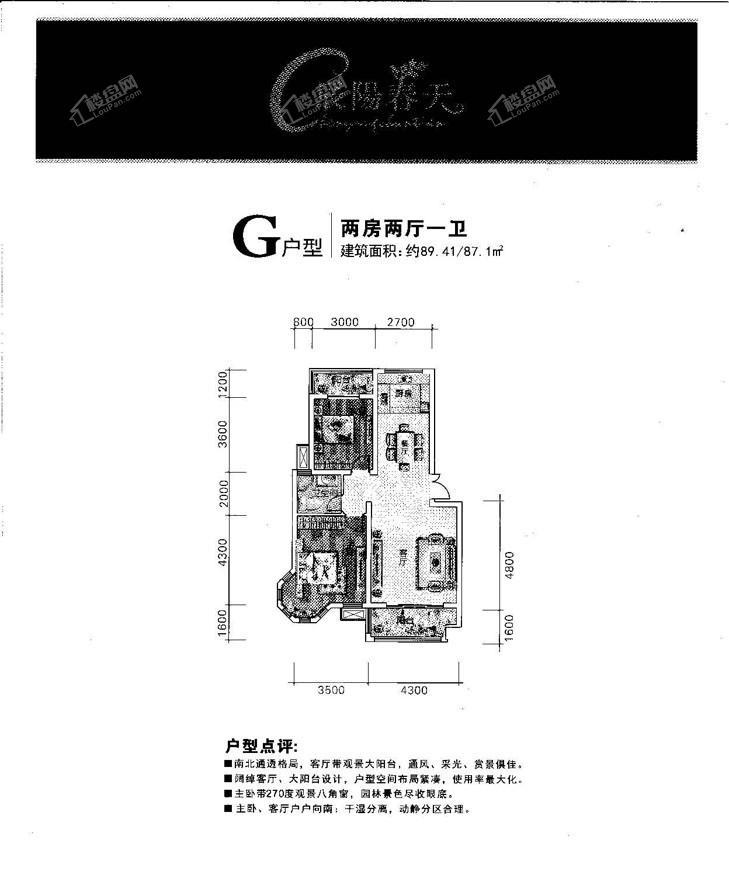 辰溪晨阳春天户型G