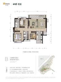 华润置地西园悦府3#楼149㎡B户型