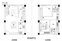 开元壹号公馆38㎡户型图