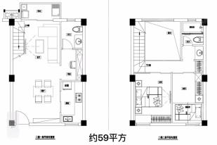 59㎡户型图