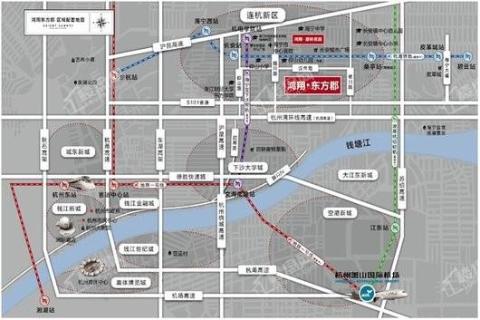 鸿翔·东方郡交通图
