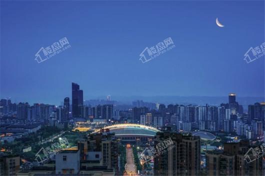 浙商龙印台项目夜景