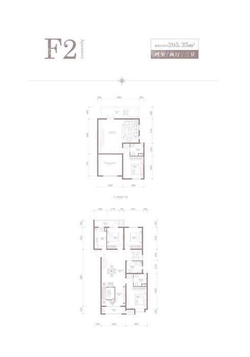 4-F2-4室2厅3卫-205.3㎡