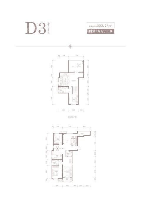 4-D3-4室2厅3卫-222.7㎡