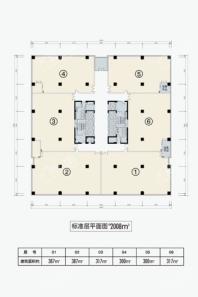 中建·智立方LOFT平面户型图 1室1厅1卫1厨